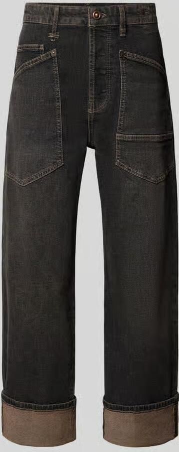 MAC Dames Jeans 0361l Authentic Comfort Denim Baggy Relaxed Fit Donkergrijs-32 - Foto 7