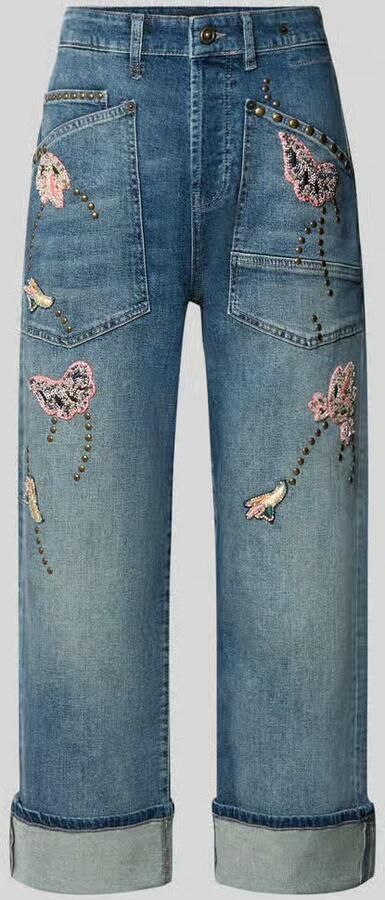 MAC straight fit jeans van katoenmix model 'Baggy Boheme'