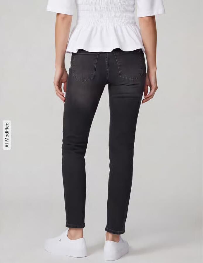 MAC straight fit jeans van katoenmix model 'Dream Cropped' - Foto 2