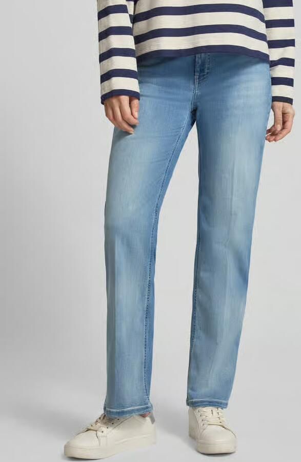MAC Straight fit Jeans van Katoenmix model 'LAURA TURN UP' - Foto 3