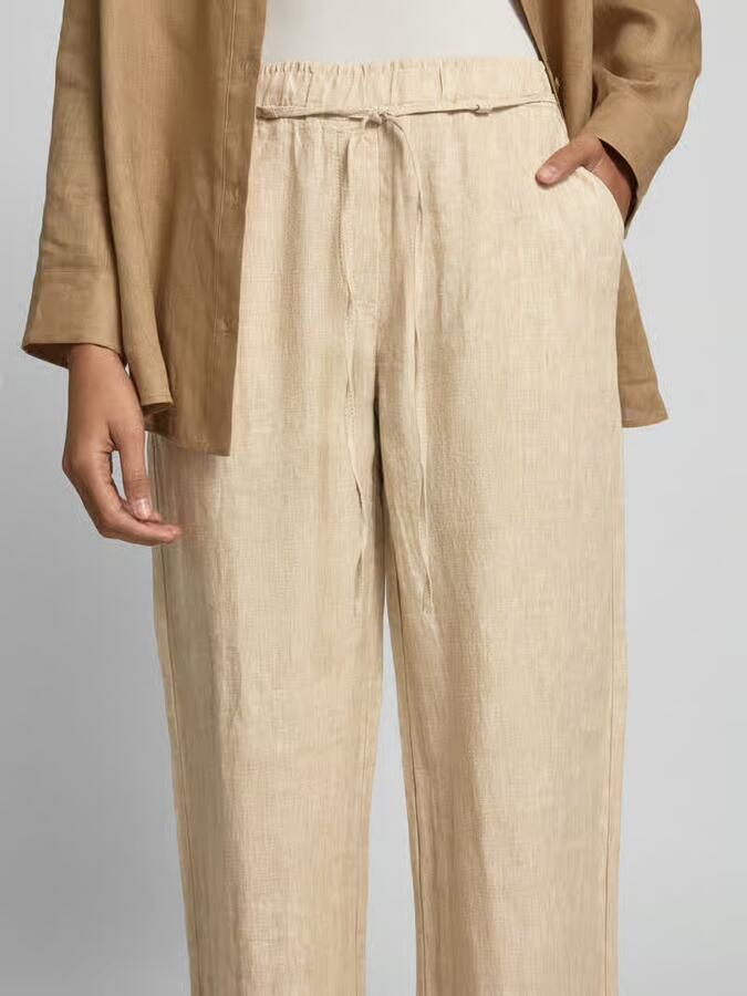 MAC Linnen broek CHIARA BELT Zomerbroek wide fit met rechte wijde pijpen - Foto 3