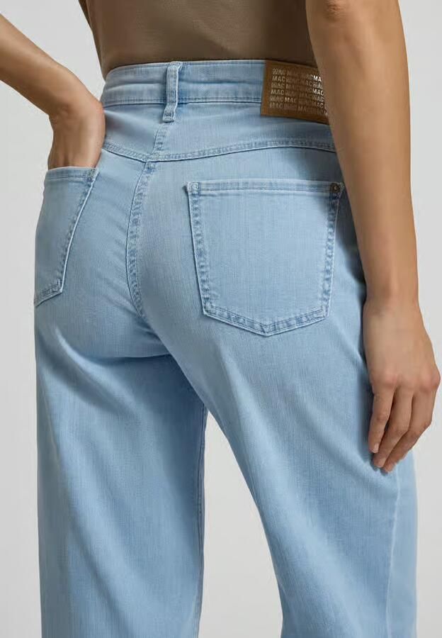 MAC regular waist wide leg jeans light blue denim - Foto 5