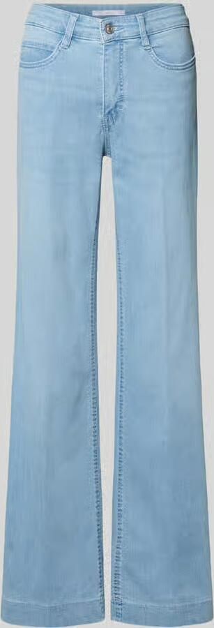 MAC regular waist wide leg jeans light blue denim - Foto 4