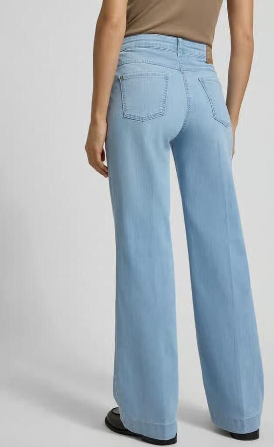 MAC regular waist wide leg jeans light blue denim - Foto 8