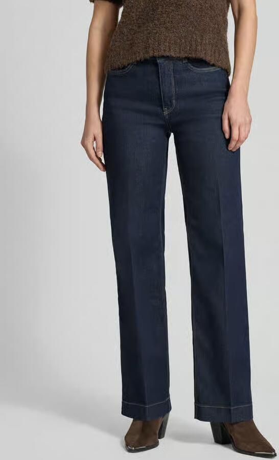 MAC Wijde Stretch Denim Jeans Blue Dames - Foto 13