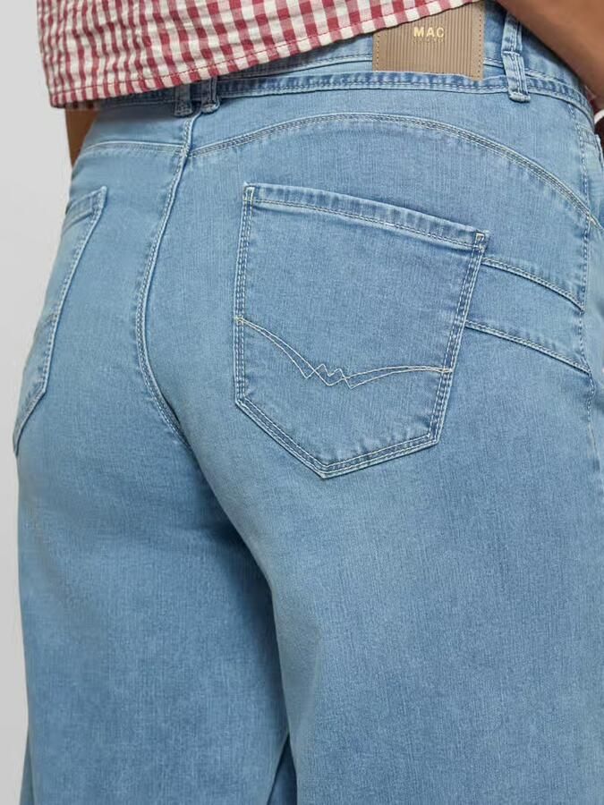 MAC wide fit jeans met sierstrik