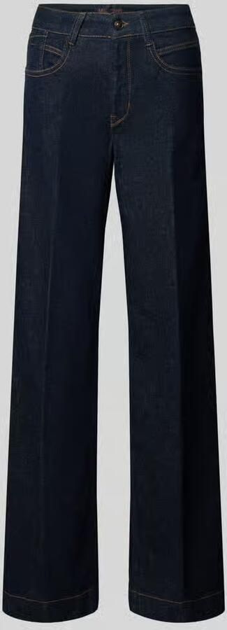 MAC Wide fit jeans met viscose model 'Palazzo'