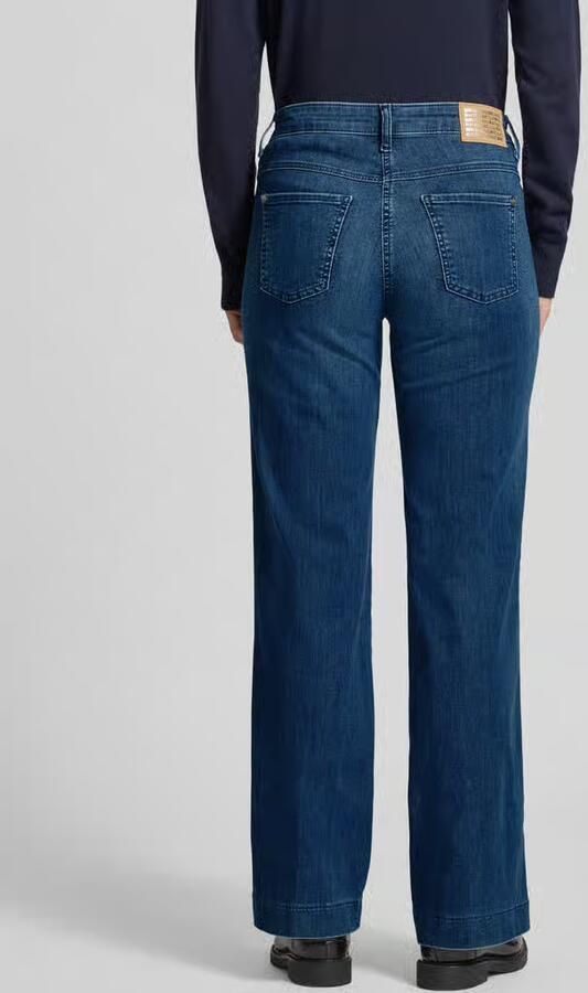 MAC Wide fit jeans van katoenmix met sierstrepen - Foto 3