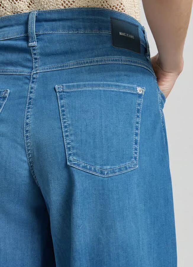 MAC Wide leg-bermuda's met steekzakken model 'DREAM'