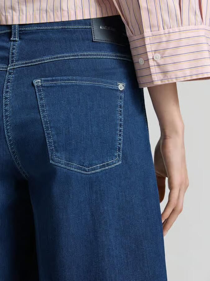 MAC Wide leg-bermuda's met steekzakken model 'DREAM'