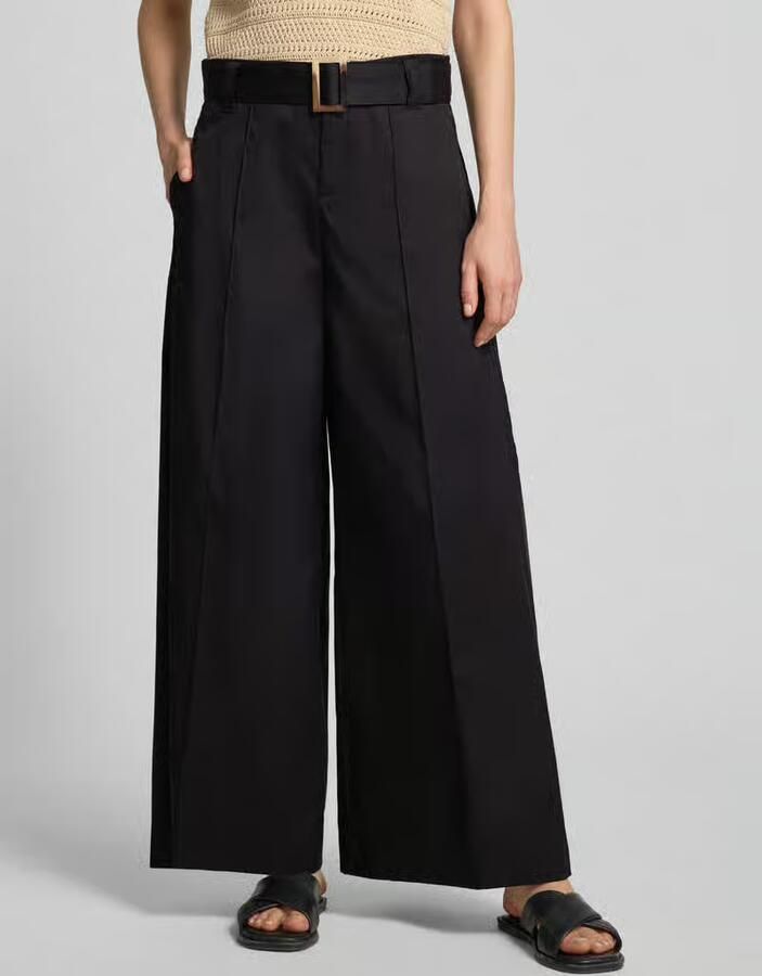 MAC Wide leg stoffen broek met vaste persplooien model 'CARLETTA' - Foto 2