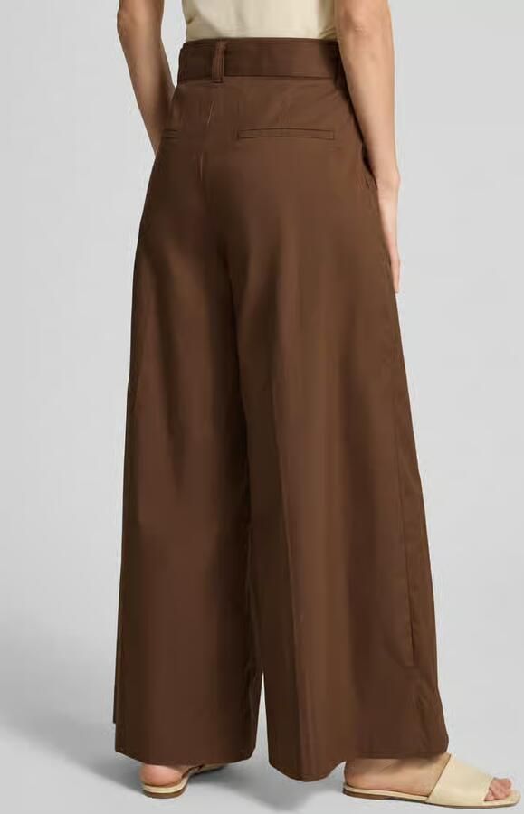 MAC Wide leg broek met riem model 'Carletta' - Foto 1
