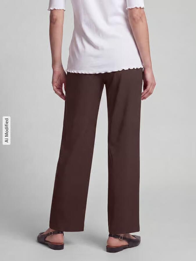 MAC Loose fit stoffen broek van viscosemix model 'Chiara' - Foto 5
