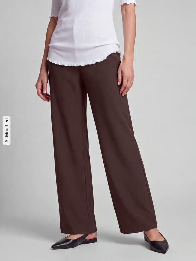MAC Loose fit stoffen broek van viscosemix model 'Chiara' - Foto 6