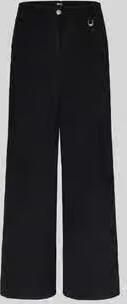 MAC Wide leg corduroy broek met riemlussen model 'Palazzo'