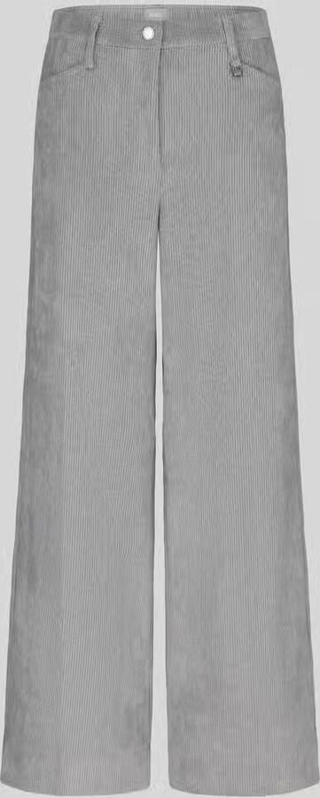 MAC Wide leg corduroy broek met riemlussen model 'Palazzo' - Foto 2