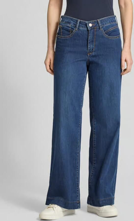 MAC high waist wide leg jeans wide leg jeans dark blue denim - Foto 4