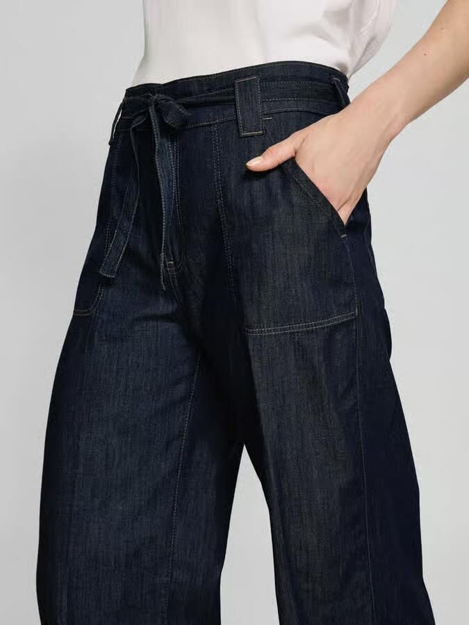 MAC Wide leg jeans met strikceintuur model 'Sienna' - Foto 2