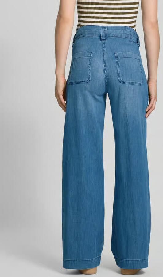 MAC Straight leg jeans met strikceintuur model 'Sienna' - Foto 1