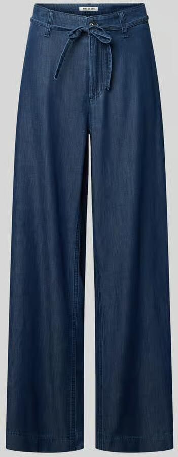 MAC Wide leg jeans met strikceintuur model 'Wendy' - Foto 2