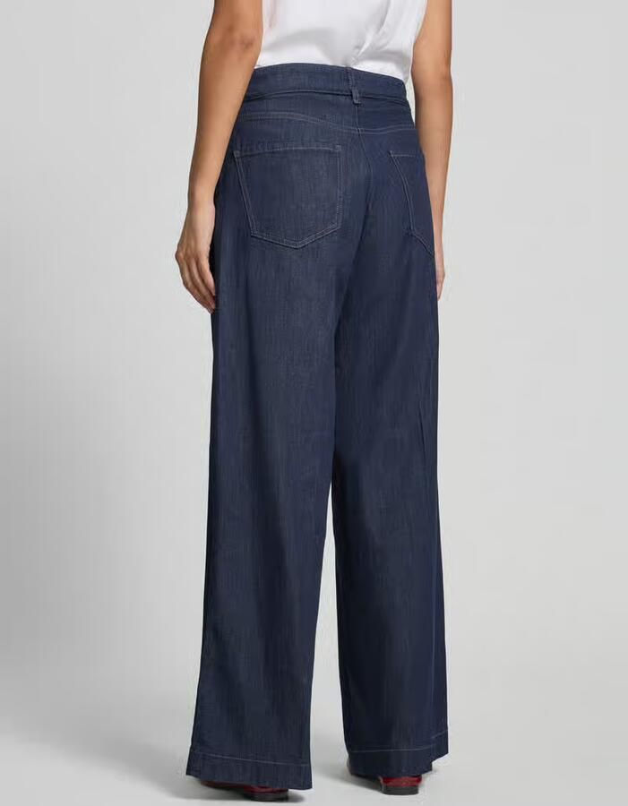 MAC Wide leg jeans met strikceintuur model 'WENDY' - Foto 2