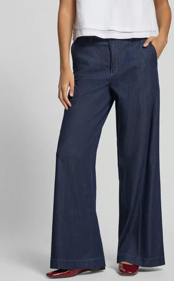 MAC Wide leg jeans met strikceintuur model 'WENDY' - Foto 3