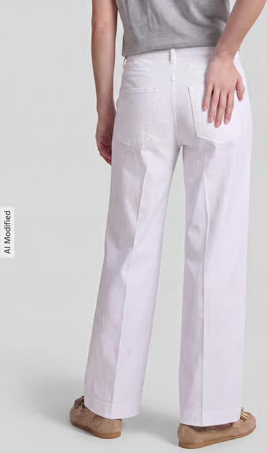 MAC Wide leg jeans met strikceintuur model 'WENDY' - Foto 3