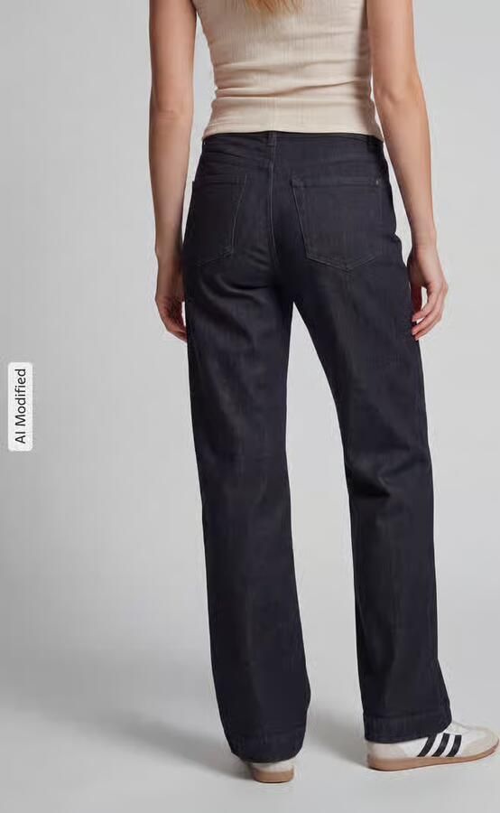MAC Dames Jeans 0357l Dream Wide Authentic Wide Leg Donkerblauw-34 - Foto 11
