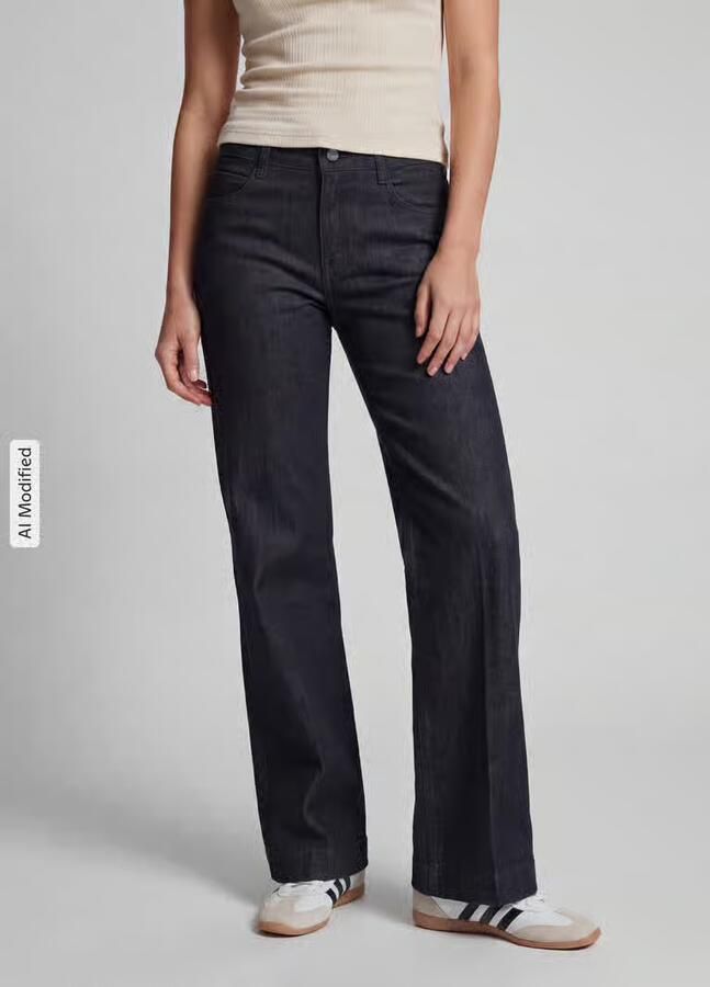 MAC Dames Jeans 0357l Dream Wide Authentic Wide Leg Donkerblauw-34 - Foto 12