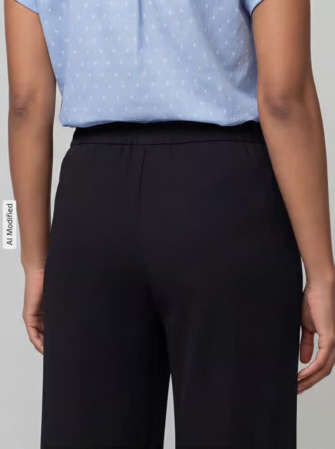 MAC Wide fit stoffen broek met deels elastisch band Model 'Coraline' - Foto 7