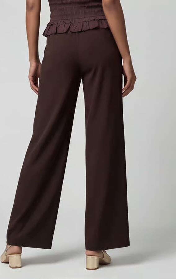 MAC Dames Broeken 0231l Floating Crepe Coralie Wide Leg Bruin - Foto 7