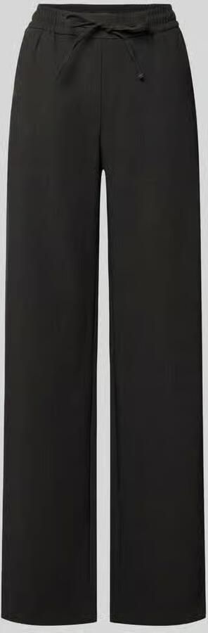 MAC Wijdvallende broek met viscose model 'Christy'