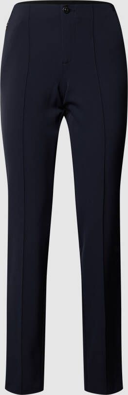 MAC Stretchbroek met vaste plooien model 'ANNA ZIP'