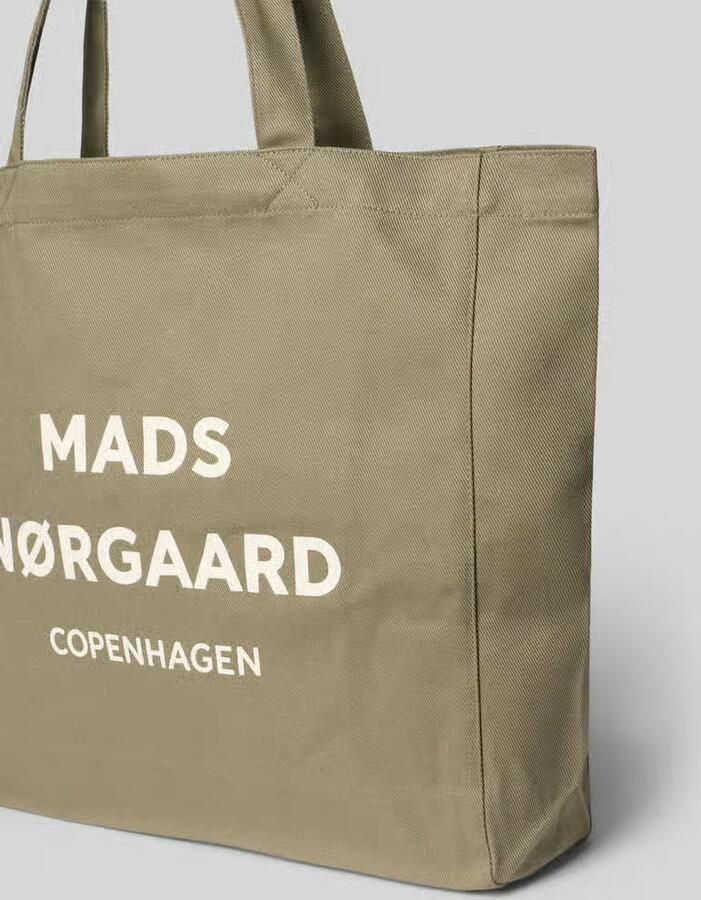 MADS NØRGAARD shopper van katoen met logo model 'Boutique Athene'