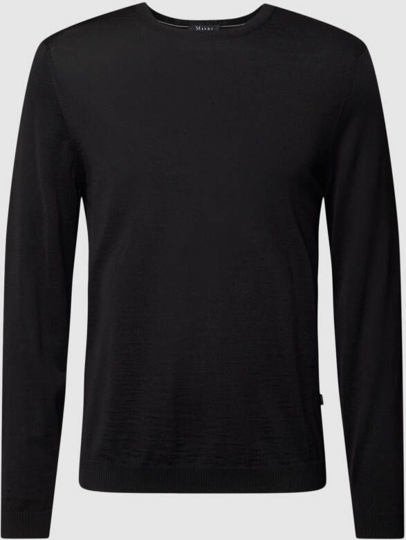 Maerz muenchen Pullover met normaal model en eenkleurig design