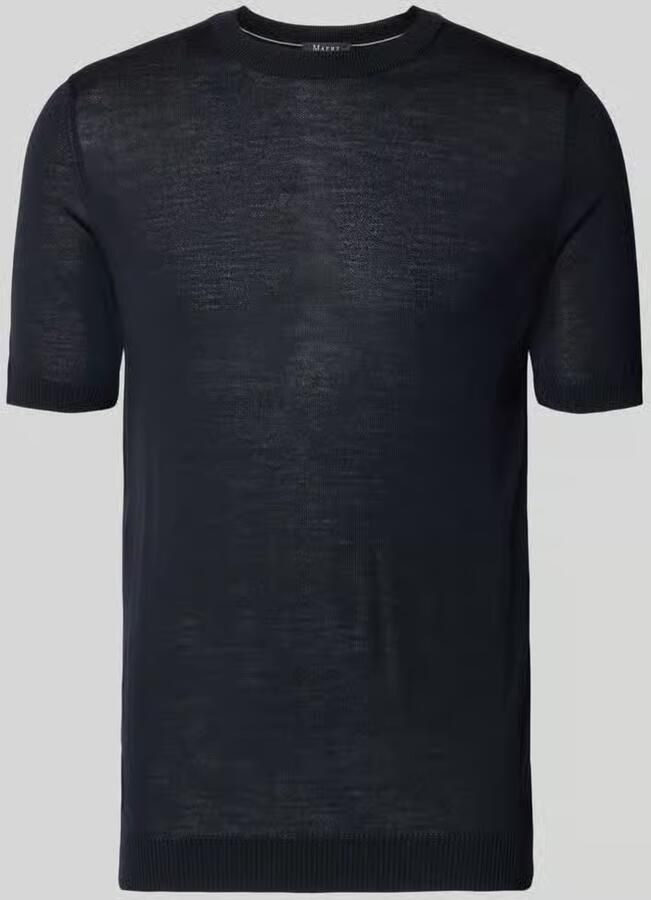 Maerz muenchen T-shirt van scheerwol met ronde hals
