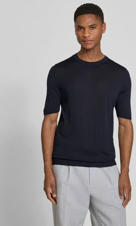 Maerz muenchen T-shirt van scheerwol met ronde hals - Foto 3