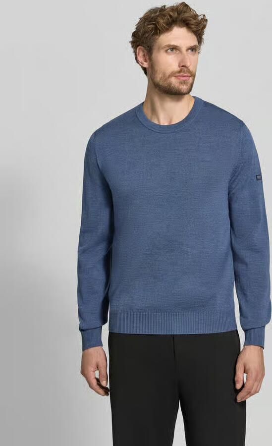 Maerz muenchen Gebreide pullover van scheerwol met labeldetail - Foto 3