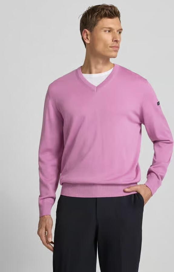 Maerz muenchen Gebreide pullover van scheerwol met V-hals - Foto 3