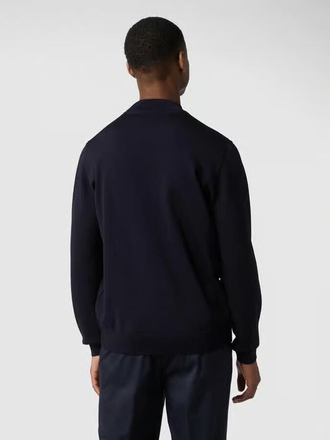 Maerz muenchen Pullover van scheerwol met opstaande kraag
