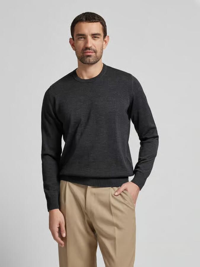 Maerz muenchen Regular fit gebreide pullover van zuivere scheerwol - Foto 2