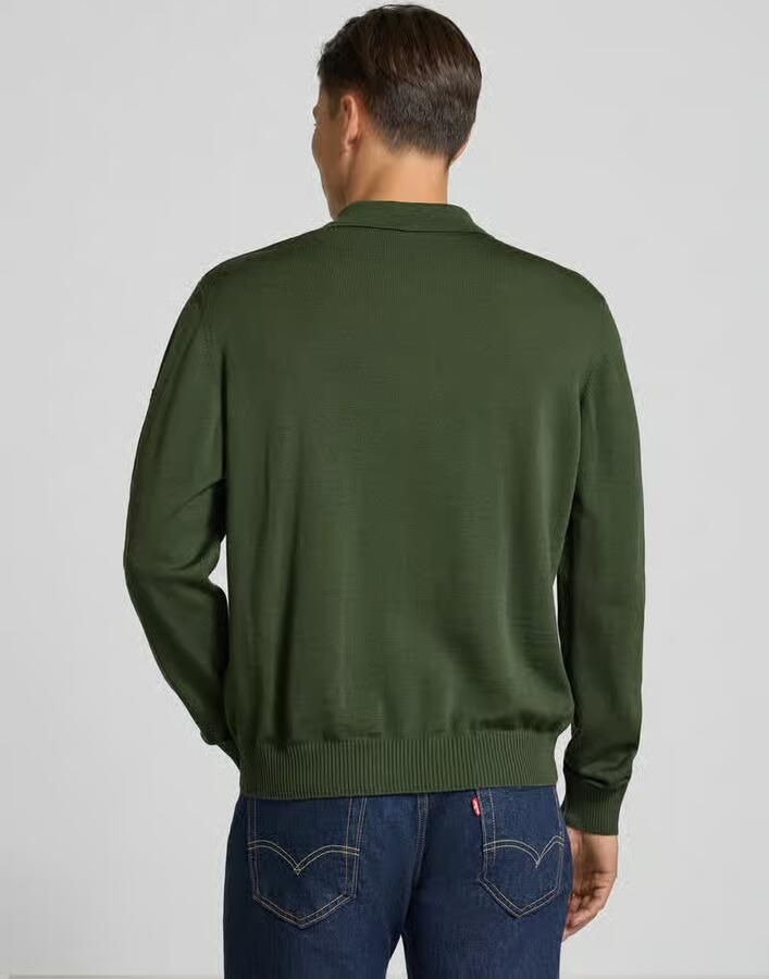 Maerz muenchen Regular fit pullover van merinowol in gebreide look