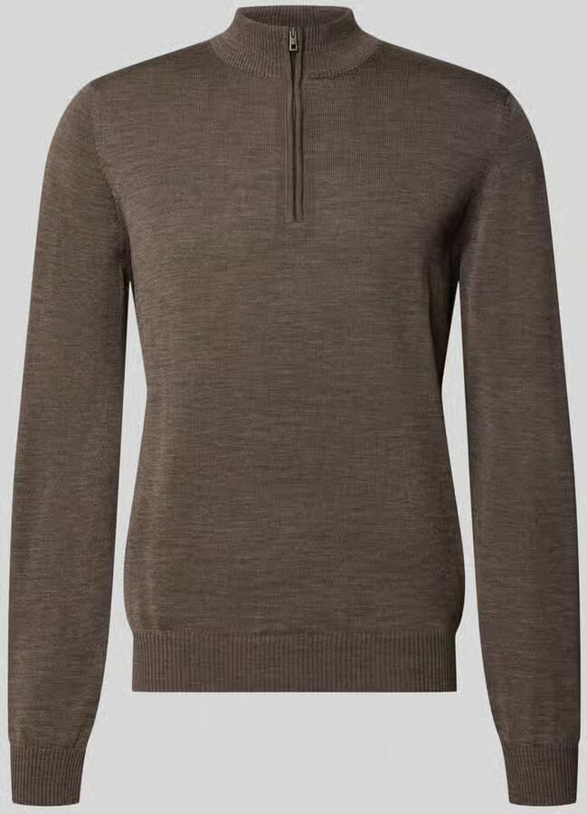 Maerz muenchen Regular fit sweatshirt van zuivere scheerwol