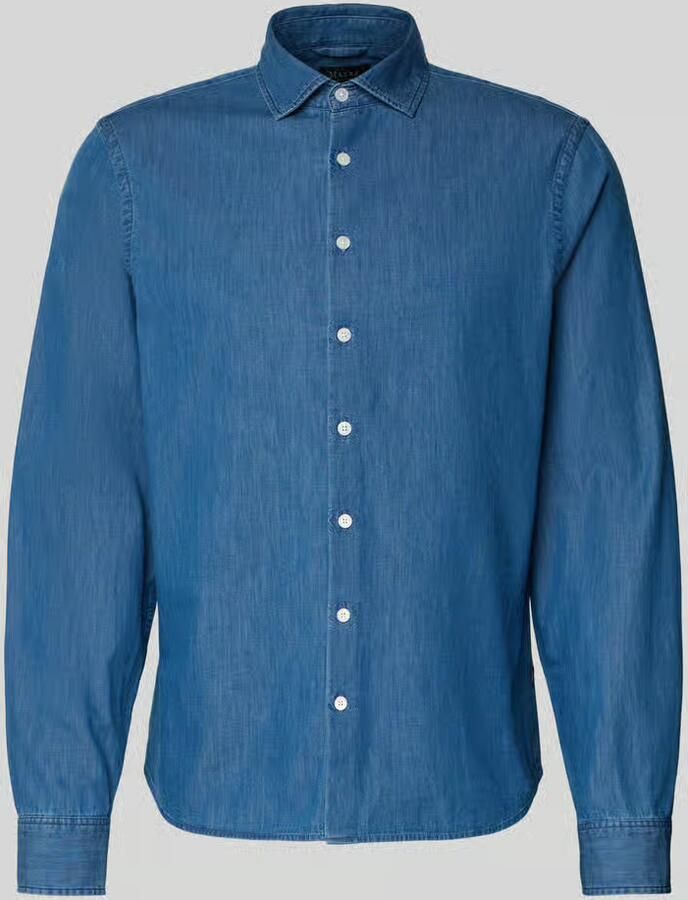 Maerz muenchen Regular fit vrijetijdsoverhemd in denimlook met kentkraag - Foto 2