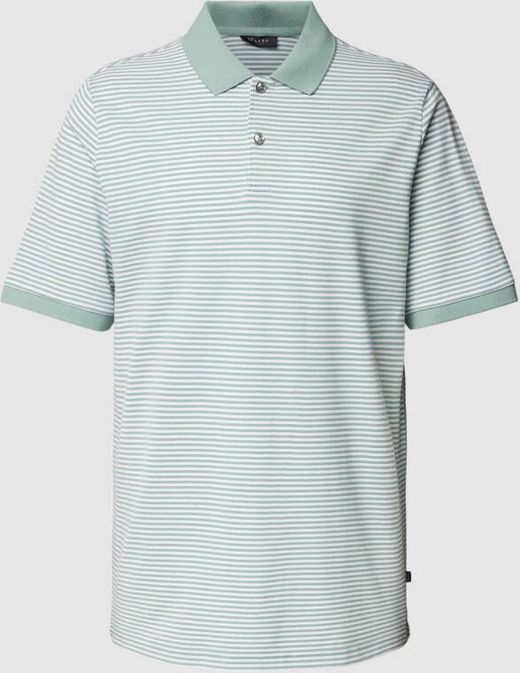 Maerz muenchen Poloshirt van katoen met streepmotief