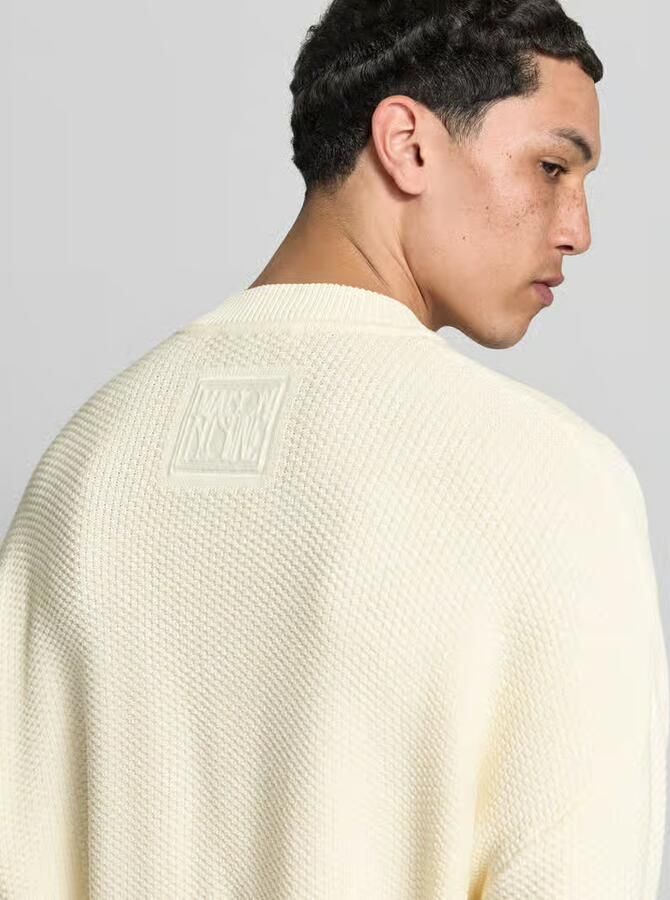 MAISON KITSUNÉ Gebreid jack met florale stitching
