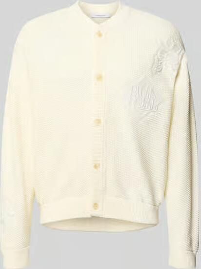 MAISON KITSUNÉ Gebreid jack met florale stitching - Foto 2