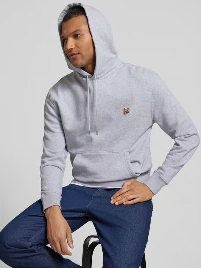 MAISON KITSUNÉ hoodie met labelstitching