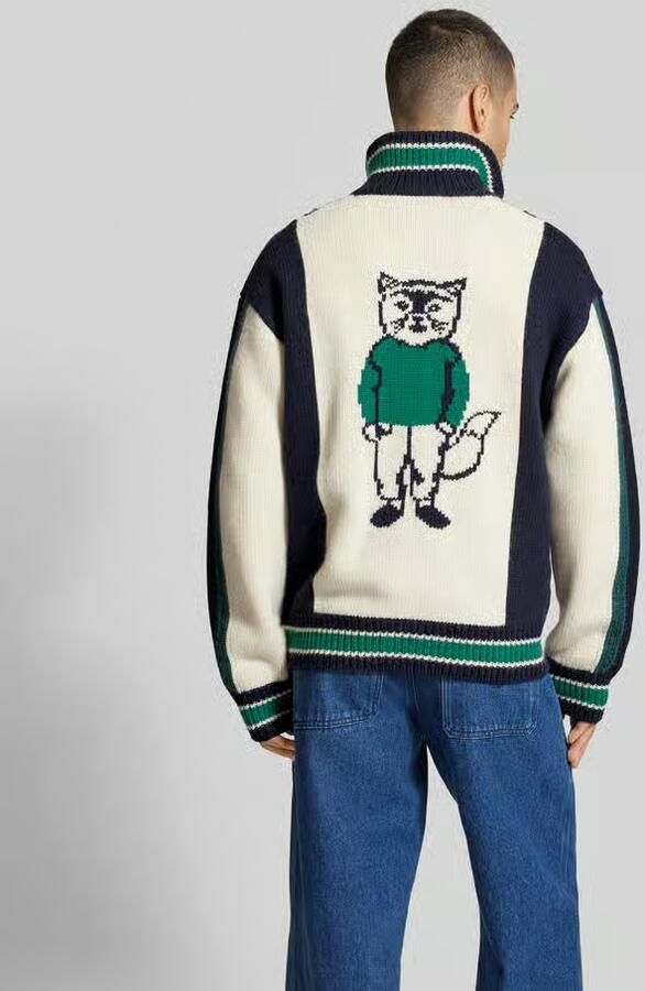 MAISON KITSUNÉ Jeansjack met knoopsluiting - Foto 3
