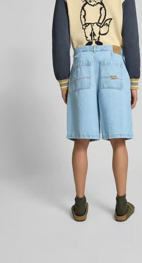 MAISON KITSUNÉ Korte jeans met steekzakken - Foto 3